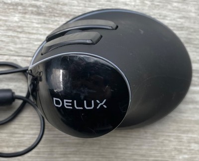 Delux M618 Plus Vertical Mouse Carpal Tunnel Black USB Wired RGB TESTED