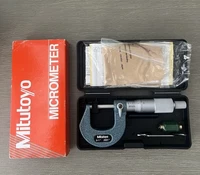 Mitutoyo No.103-260 Carbide Faced 0-1” Micrometer .0001” Ratchet Thimble Japan