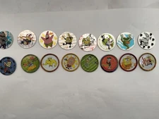 Lot of 16 Tazos SpongeBob Mexico Sabritas Metal Gold, SpongeBob tazo
