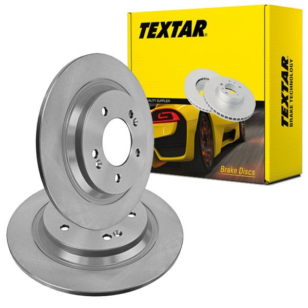 2X Textar Bremsscheiben 284Mm Voll Hinten Passend FüR Hyundai Grandeur I30 Ioniq-image