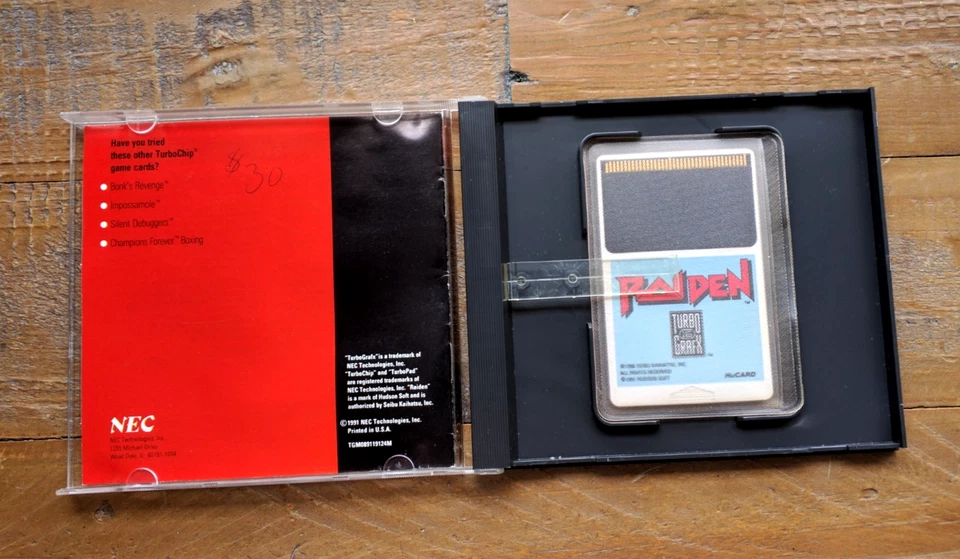 COMPLETE ✹ Raiden ✹ TURBO GRAFX 16 GAME ✹ Turbo Duo ✹ USA - Image 2 of 4