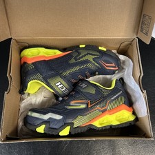 Skechers S-Lights SKX Tuff Tech Boys Shoes Size US 1