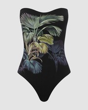  177 Jets Womens Black Evoke Bandeau One-Piece Swimsuit Swimwear Size AU 10 US 6