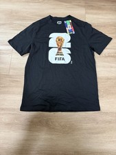 FIFA Official World Cup Logo T-shirt 2026 Black Medium NEW WITH TAGS