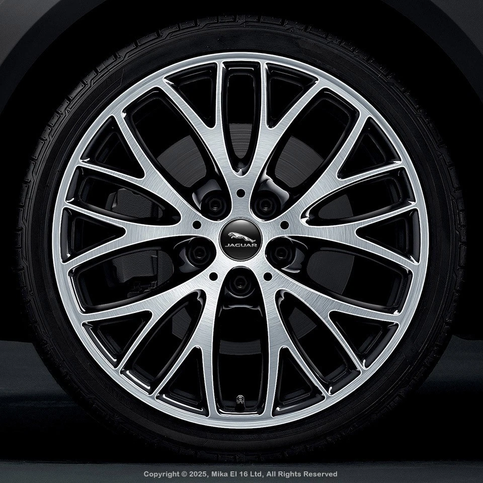 Jaguar Decals Set of 4 3D Gel Silicone Center Wheel Caps Stickers — 第 2/3 张图片