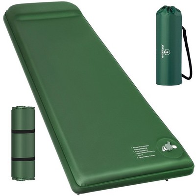 Memory Sleeping Pad, 3.1'' Ultra-Thick Foam Sleeping Mats for Camping, Easy In...