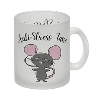 Anti-Stress Maus Glas Tasse Mit Spruch