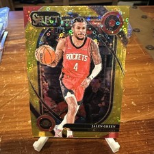 2024-25 Panini Select - Jalen Green - #251 GOLD DISCO COURTSIDE SSP Prizm #7/10!