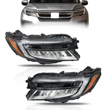 For Honda 2019-2022 Pilot /2019-2021 Passport LED Headlights Chrome Right&Left
