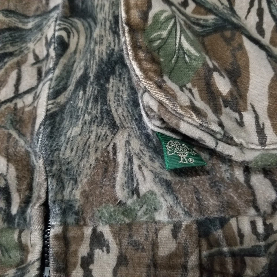 Chaqueta Bomber De Colección Roble Mossy Para Hombres XL Treestand Camuflada Caza 2 Bolsillos Tareas Foto 4 de 4