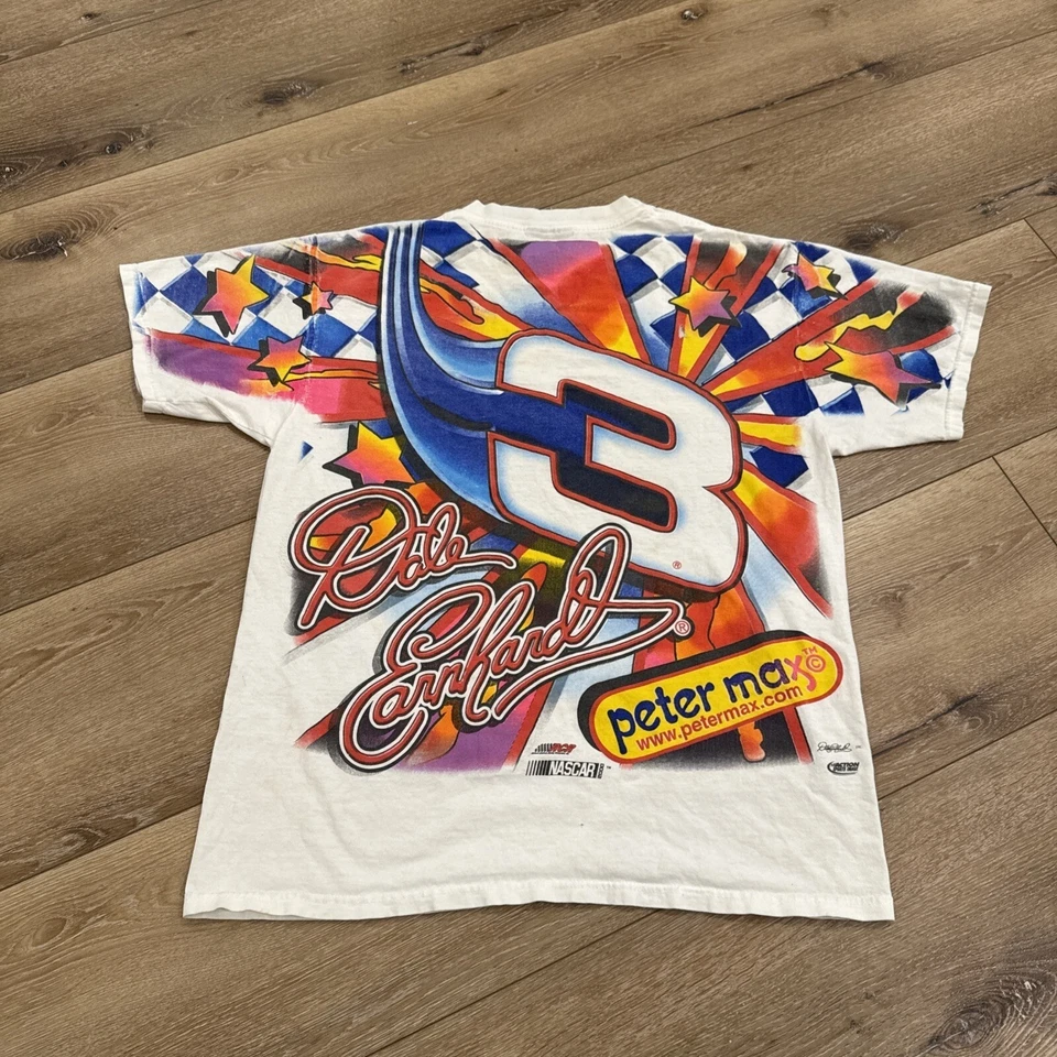 Camisa Dale Earnhardt Para Hombres M Velocidad Máxima Peter Max Nascar AOP De Colección Años 90 Foto 2 de 4