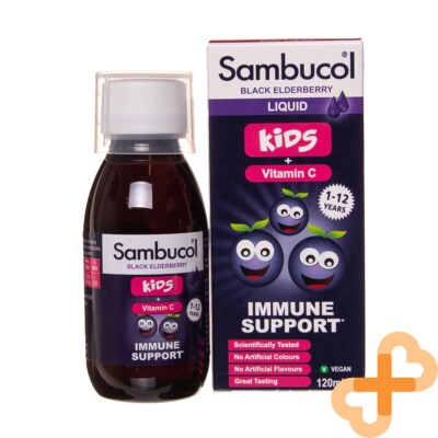Sambucol für Kinder Immunsystem Unterstützung Ergänzung 120 ML Getränk Schwarz