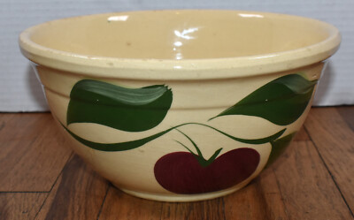 Vintage Watson Farmers Elevator Company MN Advertising #8 Watt Apple Mixing Bowl