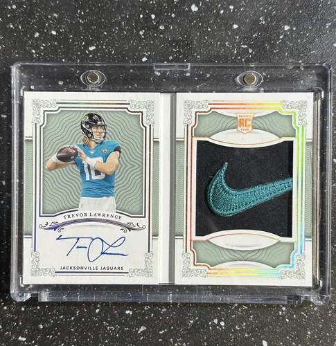2021  National Treasures Trevor Lawrence RC Patch Auto RPA Swoosh 2/2 Booklet