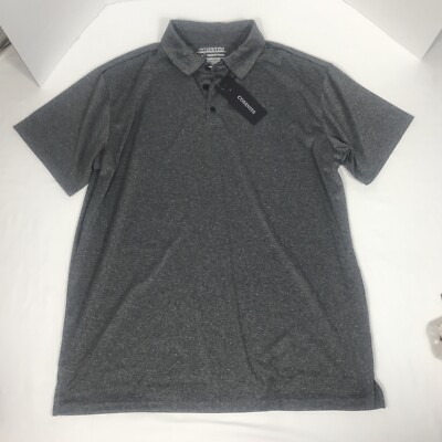 Cossniss Golf Polo Comfort Shirt Short Sleeved Mens Medium Heathered Gray  NWT