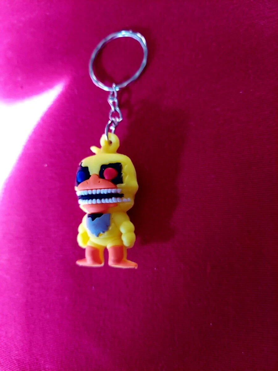 Five Nights At Freddys FNAF Keychain Figure 1.5 Withered Chica Yellow Bird