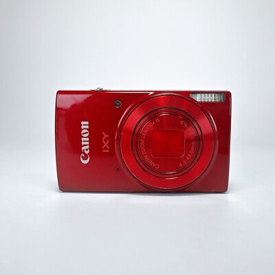 Canon IXY190 Red IXUS 180 20MP Digital Camera with battery USED | eBay