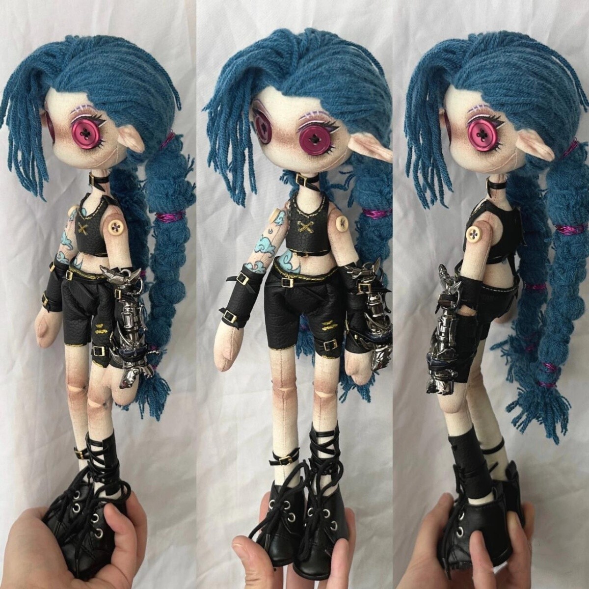 League of Legends Arcane Jinx Handmade Doll and Toy Collectibles