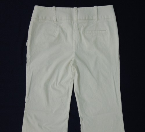 BEBE Flare Pants size 8 Womens Carly Fit White Sexy Modern Sophisticated - Picture 6 of 7