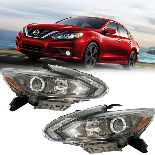 Headlights Assembly for Nissan Altima 2016-2018 w/LED Left&Right Side Clear Lens - Bild 1 von 11