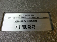 Miller Special Tools 8843 Truck 4 wheel drive front axle service tools Free Ship