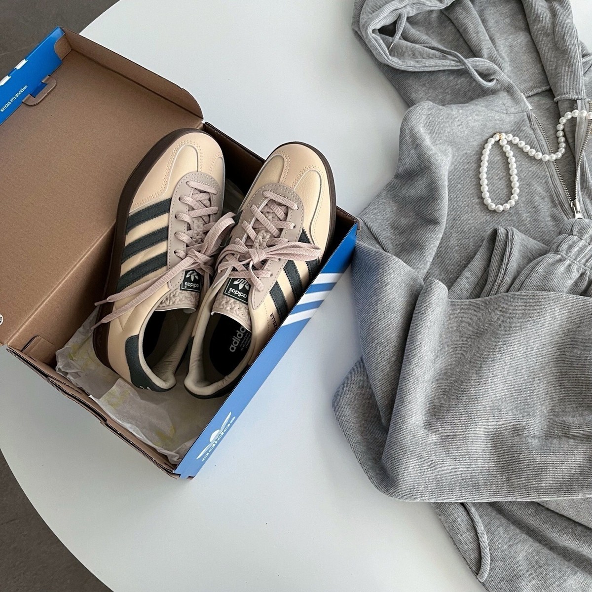 adidas Gazelle Indoor Sand Strata Legend Ivy Gum Mens Womens Sneakers