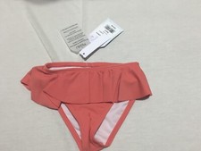 J229 MODLI Ruffled Bikini Bottoms Peach Girls Size 2