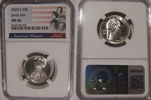 2023 S Jovita Idar 25c NGC MS 66 American Women Quarter