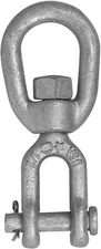 Campbell 275-G 7/8" Drop-Forged Carbon Steel Jaw and Eye Swivel, Hot Galvanized