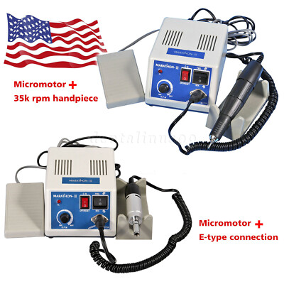 Dental Lab Marathon Electric Micromotor Polisher fit 35K rpm Motor Handpiece US