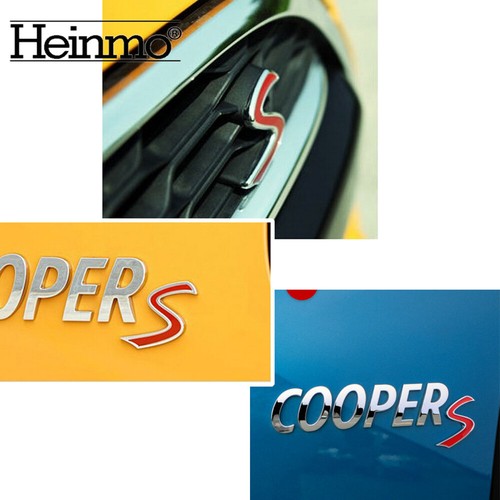 Red S Logo Badge Front Grille Emblem For Cooper R55 R56 R57 R60 R61 F56 F54 - Picture 7 of 8