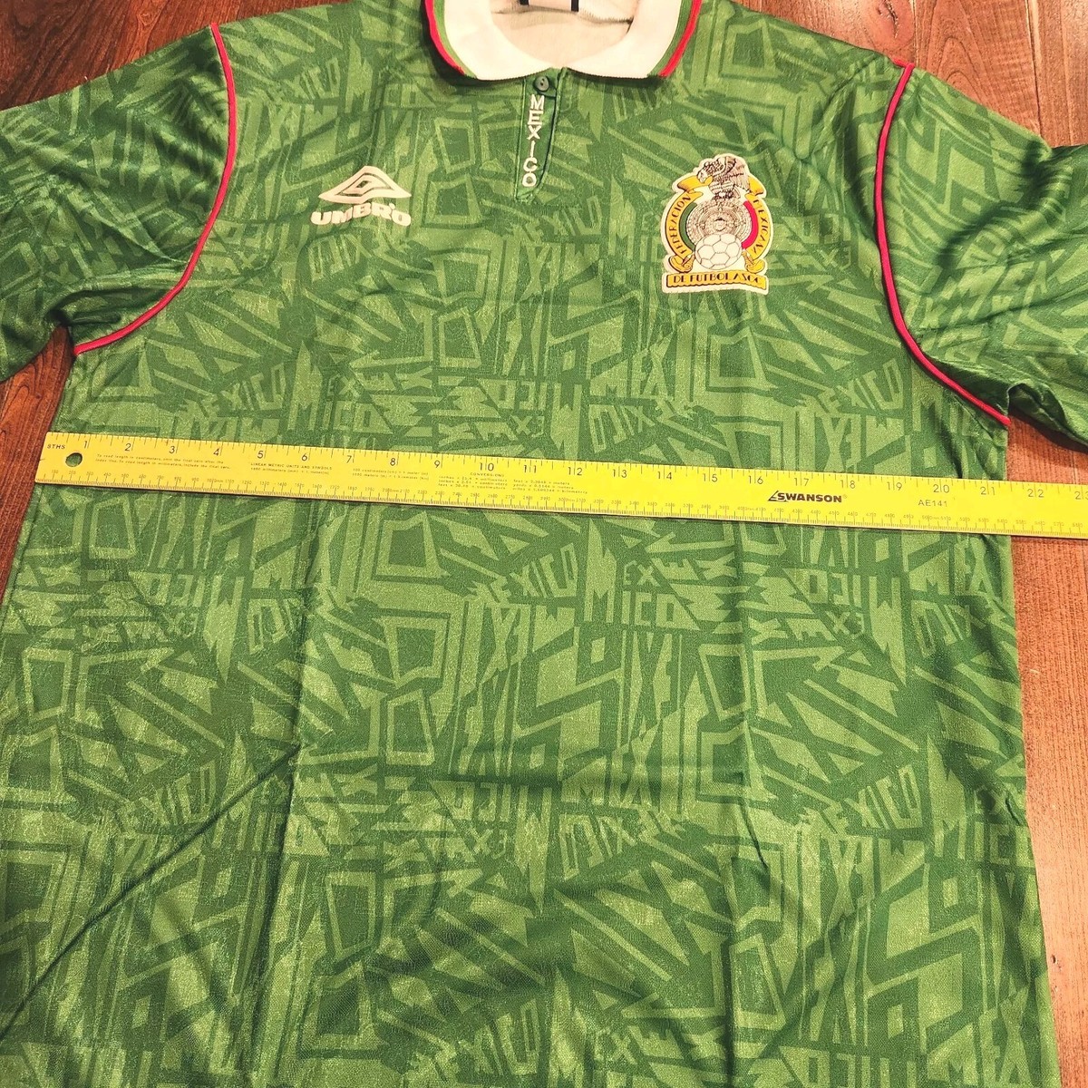 メキシコ代表　1992　ユニフォーム　UMBRO　M　グリーン　アンブロ s-l1200.jpg