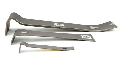 Enderes Tool 3pc Pry Bar Set Construction Tack Nail & Staple Puller Made in USA