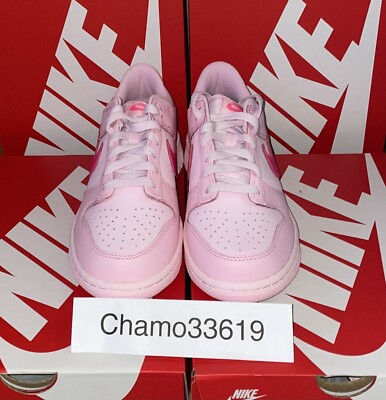 Nike Dunk Low Triple Pink GS - ALL SIZES - DH9765-600 | eBay