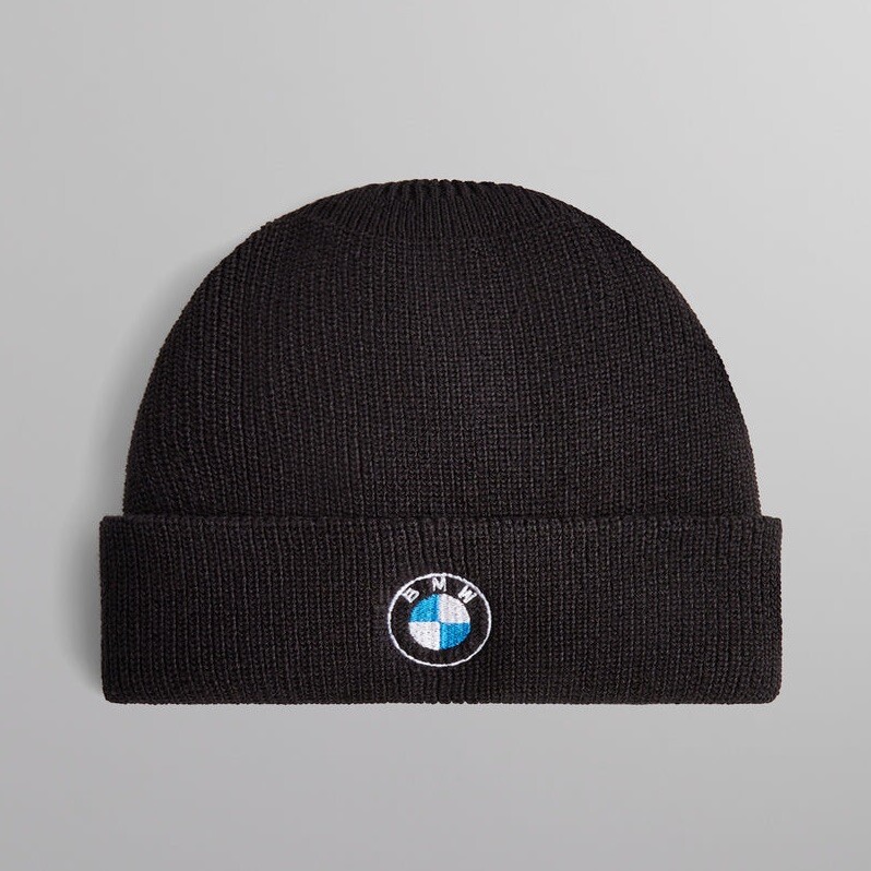 Kith for BMW Rondel Classic Beanie Black Cuffed Acrylic Knit Hat