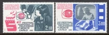 Monaco Scott #1438-39 VF MNH 1984 25th Anniversary Television Festival