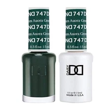 DND Gel Polish Duo Gel + Lacquer 0.5fl.oz LED/UV Duo DND747 - Aurora Green