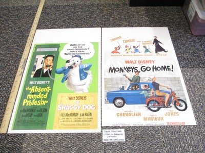 DISNEY 1960s MONKEY GO HOME movie poster 22x14 TRIMMED (ONE poster--right)