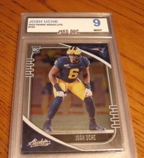 JOSH UCHE Rookie****2020 Panini ABSOLUTE****MINT 9*****PATRIOTS---Mad Dog GRADE