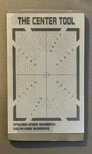 THE CENTER TOOL Card Grading Centering Tool! TWO Pieces!