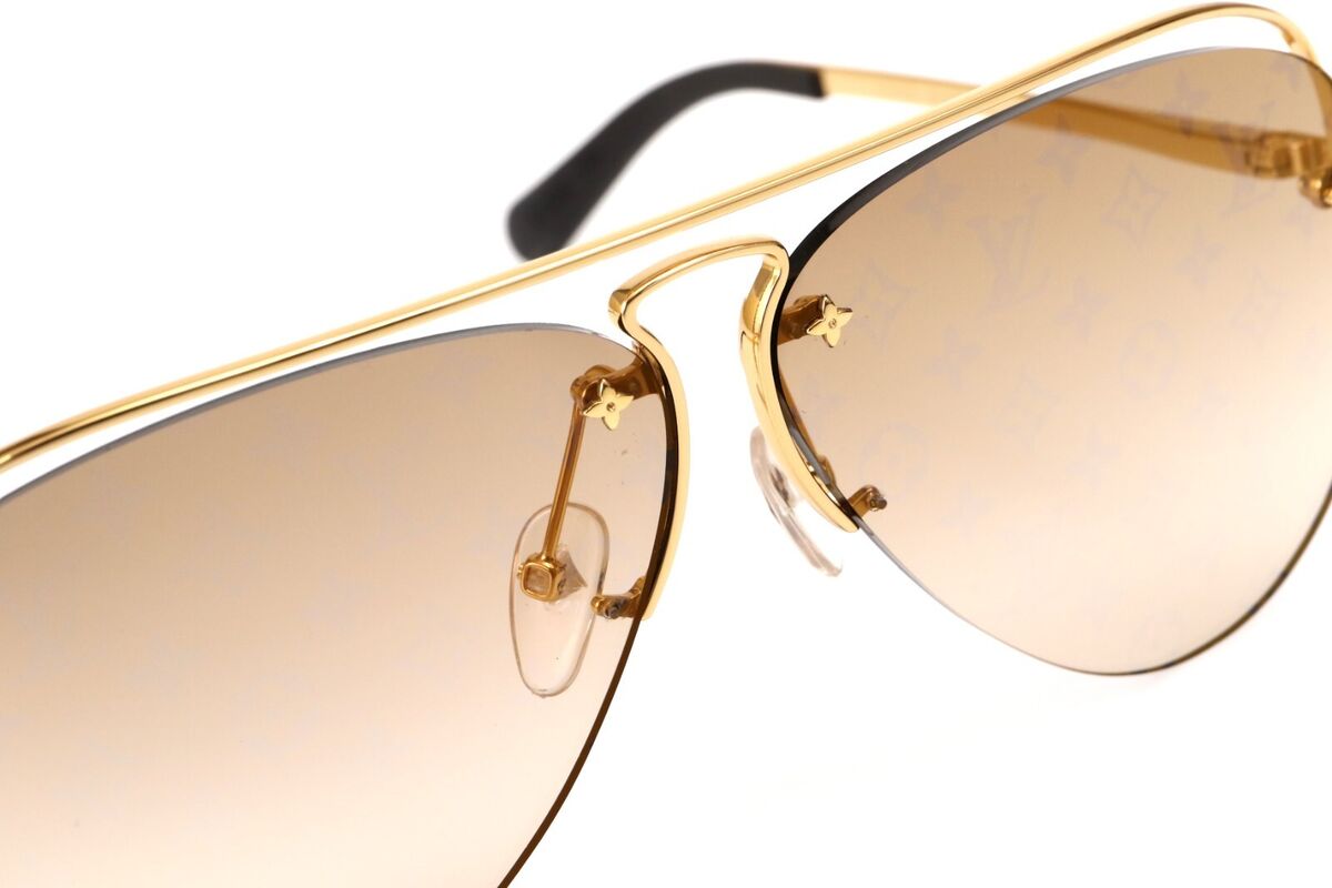 7759/LOUIS VUITTON MEN'S Grease Sunglasses Z1366E 9R6 GD 7759/LOUIS VUITTON MEN'S Grease Sunglasses Z1366E 9R6 GD