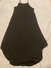 Cute Women Summer Black Evening Braces Dress Size S