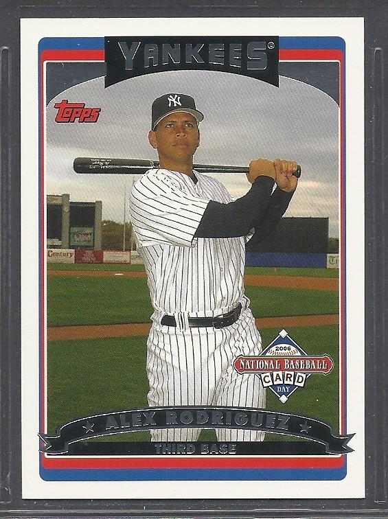 auカード　R2-D2 キャンペーンカード 2006年製 2006 Topps National Baseball Card Day - #7 - Alex Rodriguez - New