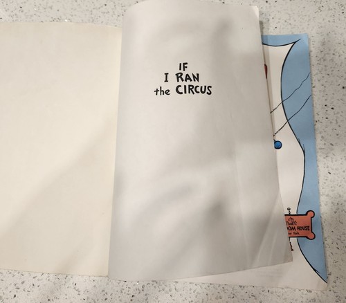 Vintage Dr. Seuss Book Club Edition "If I Ran The Circus" 1956-Renuewed 1984 - Picture 2 of 16