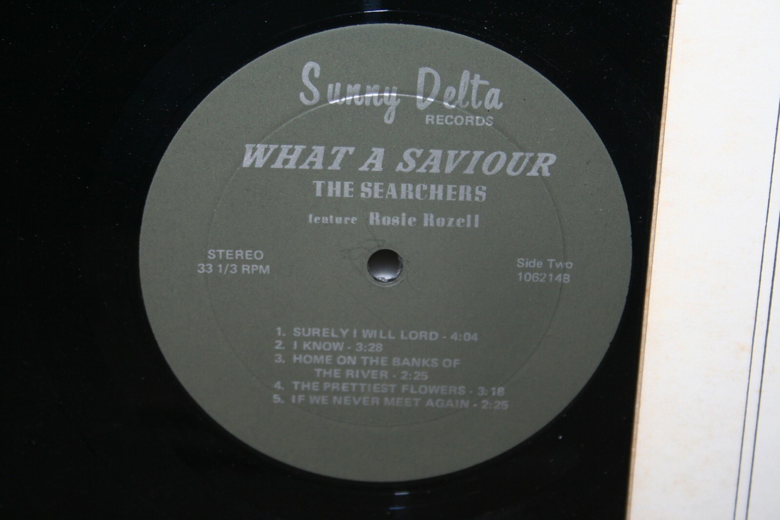 THE SEARCHERS w/ Rosie Rozell What A Saviour LP Southern Gospel Quartet ...