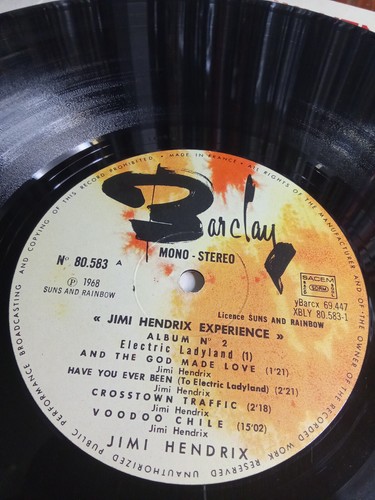 JIMI HENDRIX - ELECTRIC LADYLAND Rare FRENCH Unique Sleeve 1975 Press VINYL 2xLP - Picture 5 of 12
