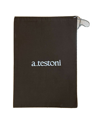 1 X New A. Testoni Cotton Cotton Dust Bag for Shoes 14.5'' X 10.25''