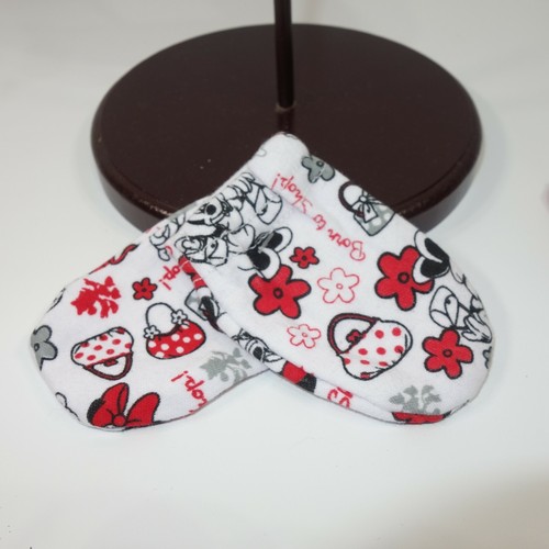Minnie Mouse Baby Mittens No Scratch Size 0-3 Months Born To Shop Set of 2 - Picture 4 of 6