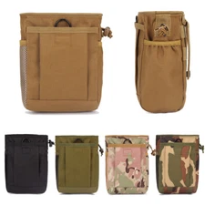 Tactical Dump Drop Mag Waist Belt Bag MOLLE Utility Gun Ammo Magazine Pouch US