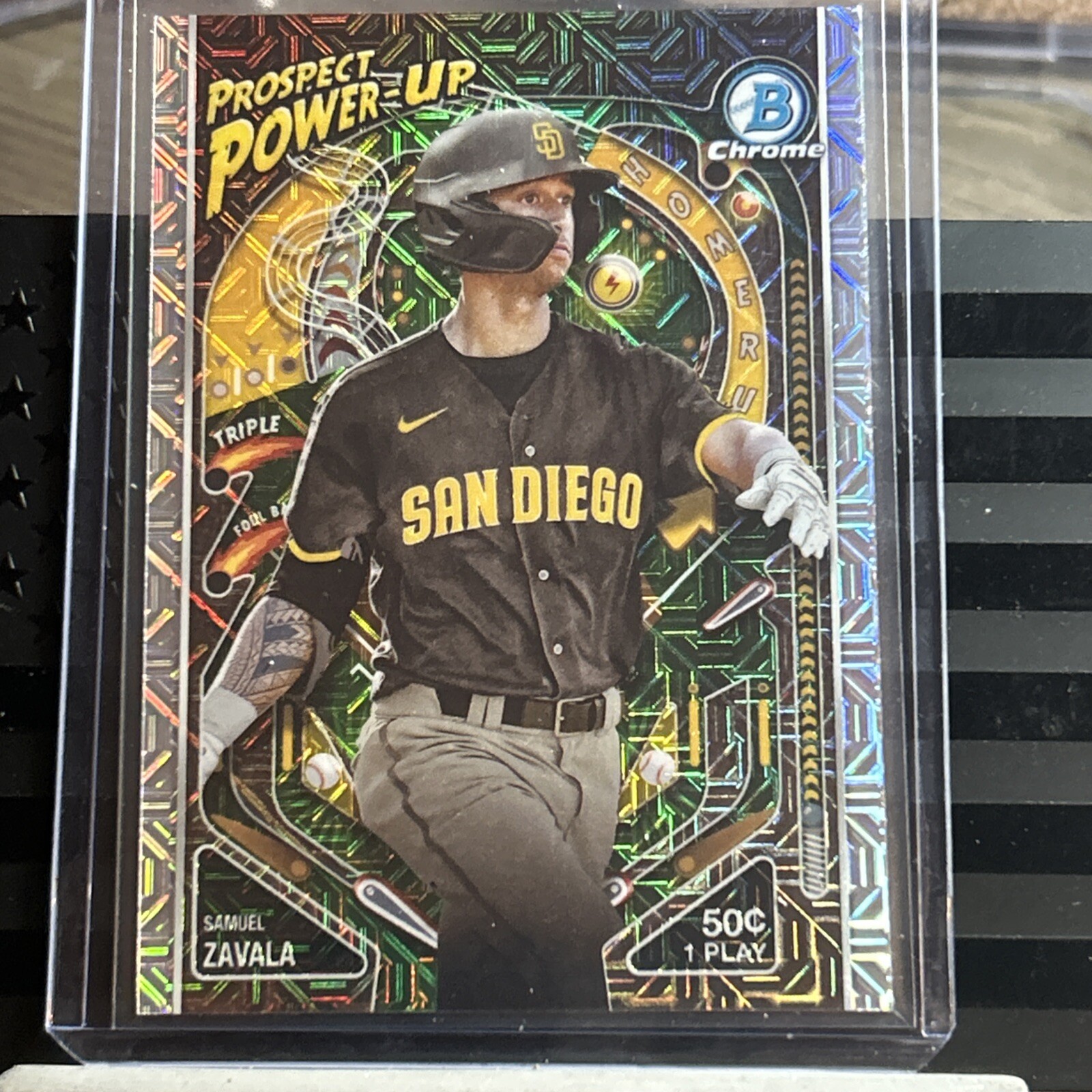 Samuel Zavala 2024 Bowman Chrome Prospect Power-Up PP-2 San Diego Padres 